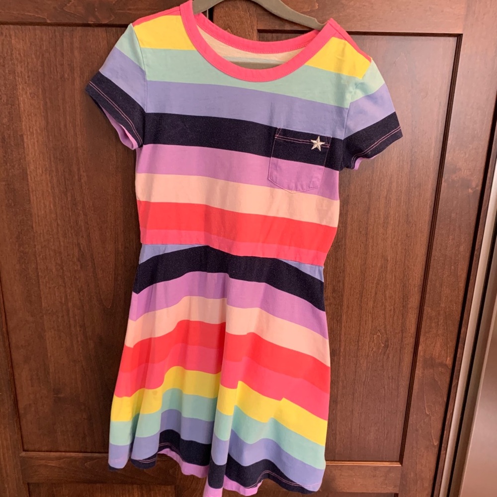 Gap Kids Medium Rainbow Strip Dress